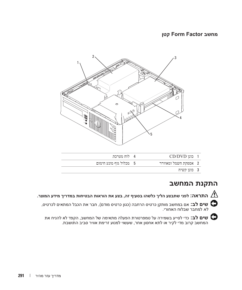 בשחמה תנקתה | Dell OptiPlex GX520 User Manual | Page 286 / 310