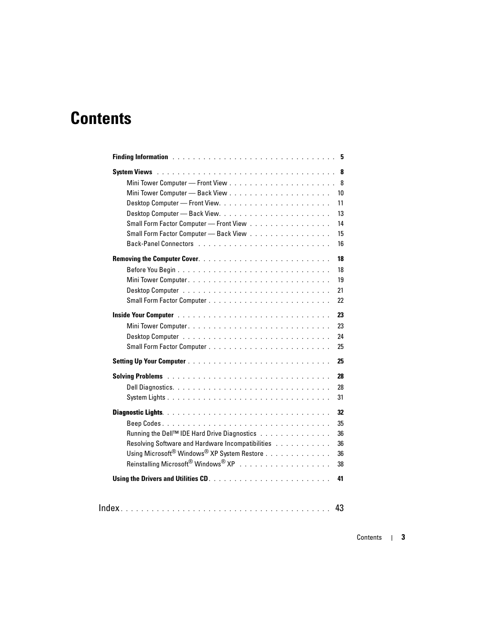 Dell OptiPlex GX520 User Manual | Page 3 / 310