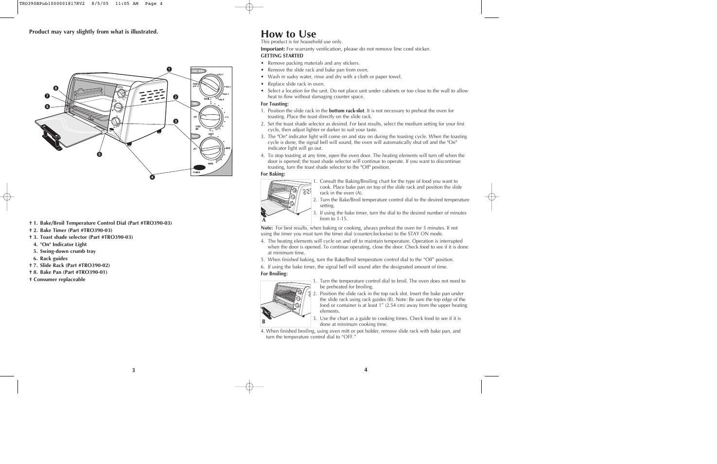 How to use | Black & Decker TRO390 User Manual | Page 3 / 15