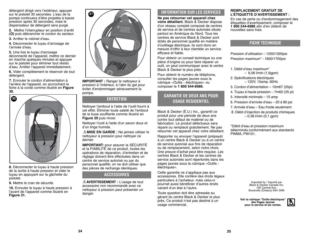Black & Decker PW1750 User Manual | Page 13 / 27