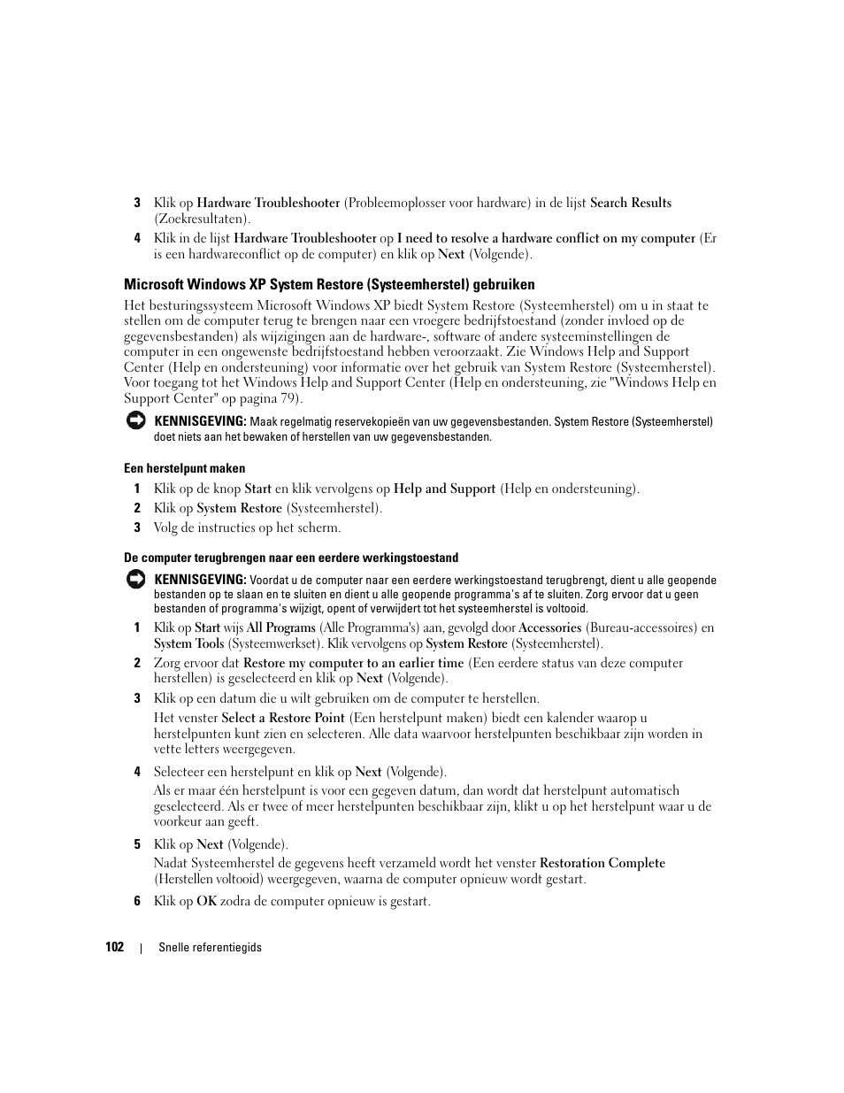 Dell OptiPlex 745c (Early 2007) User Manual | Page 102 / 262