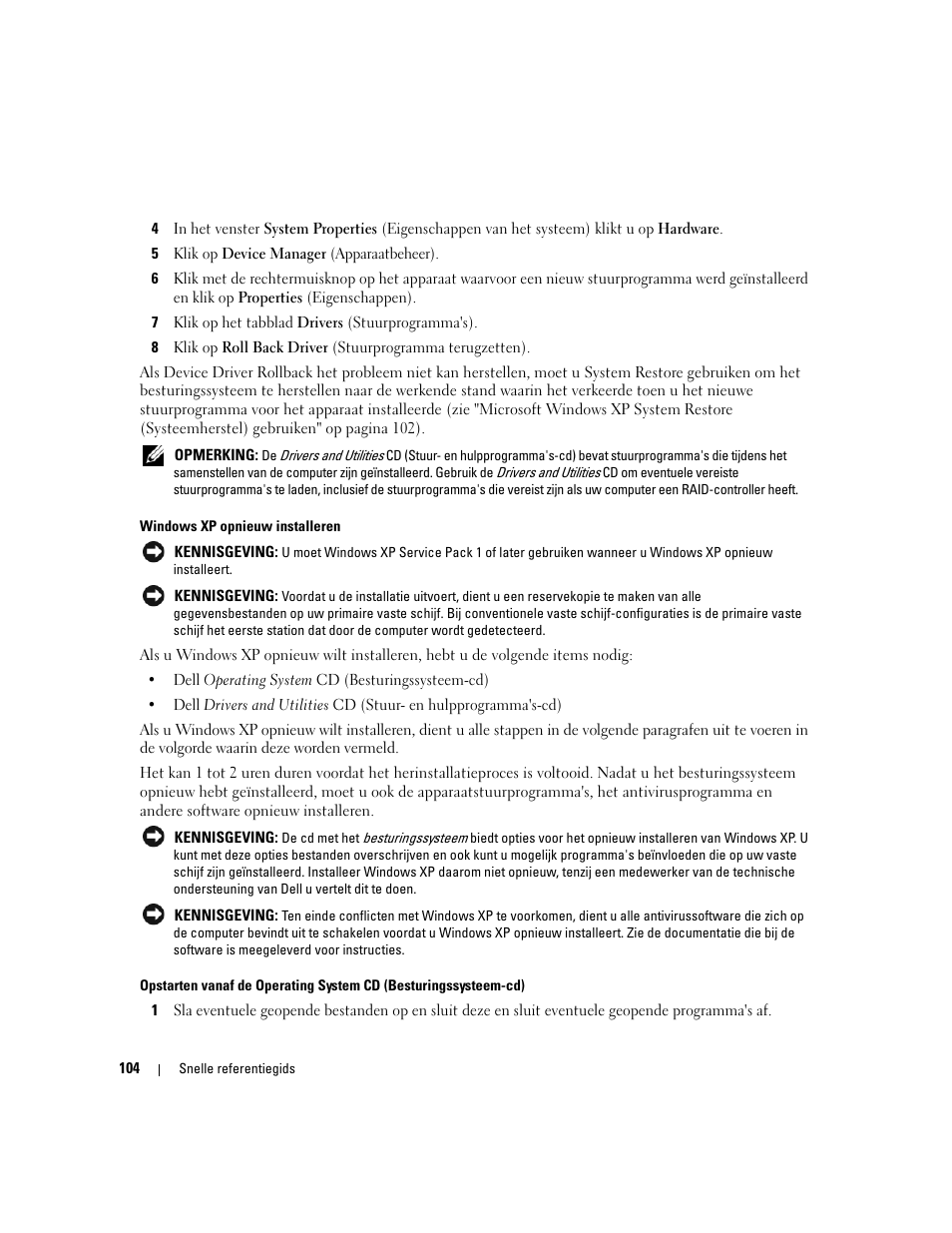 Dell OptiPlex 745c (Early 2007) User Manual | Page 104 / 262
