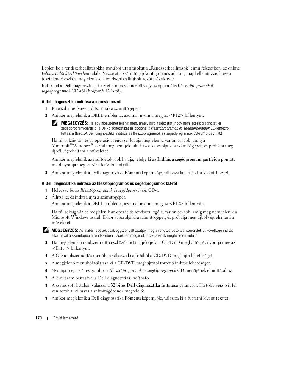 Dell OptiPlex 745c (Early 2007) User Manual | Page 170 / 262