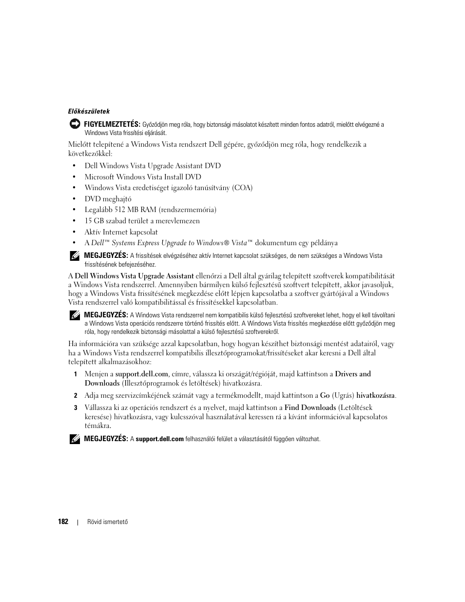 Dell OptiPlex 745c (Early 2007) User Manual | Page 182 / 262