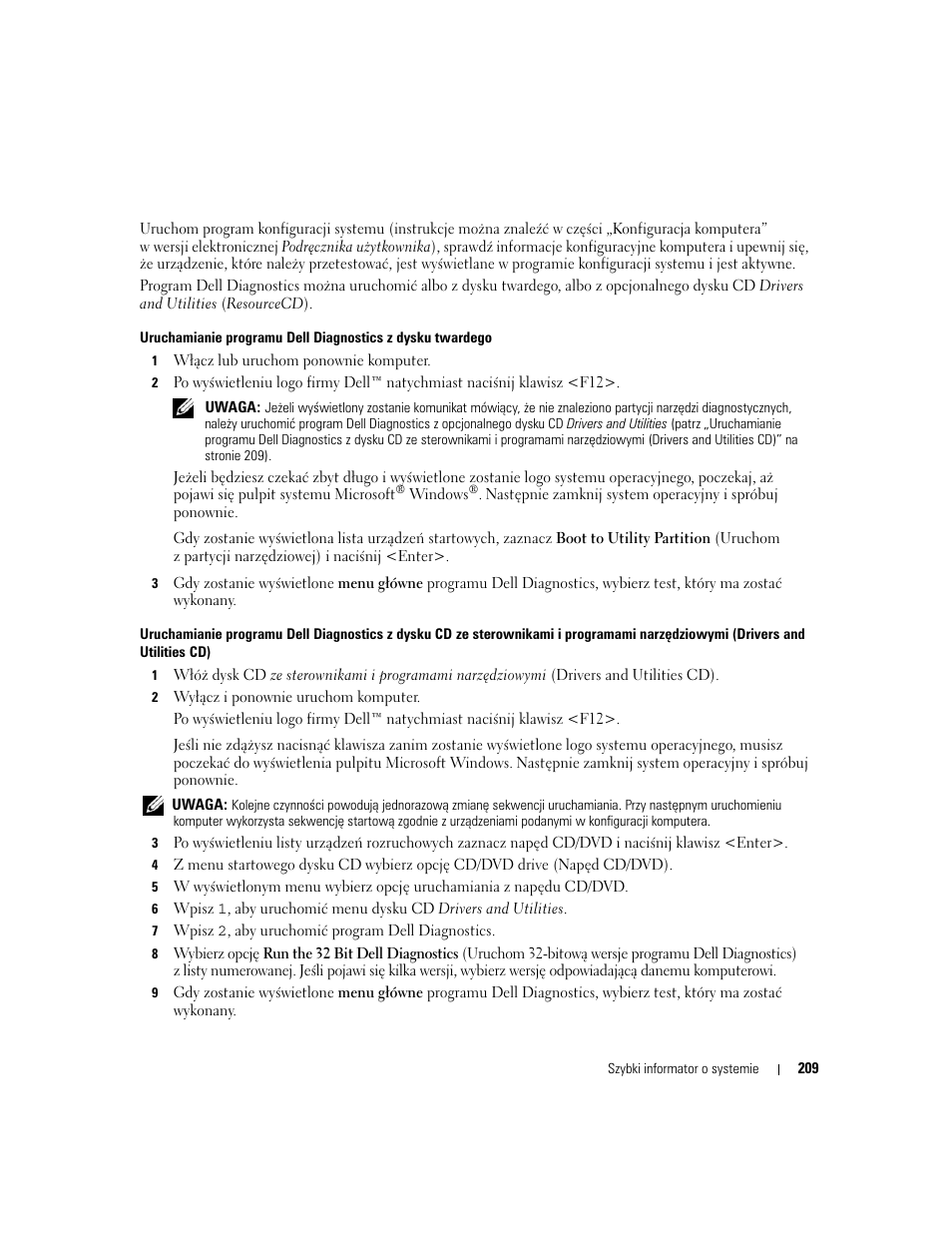 Dell OptiPlex 745c (Early 2007) User Manual | Page 209 / 262