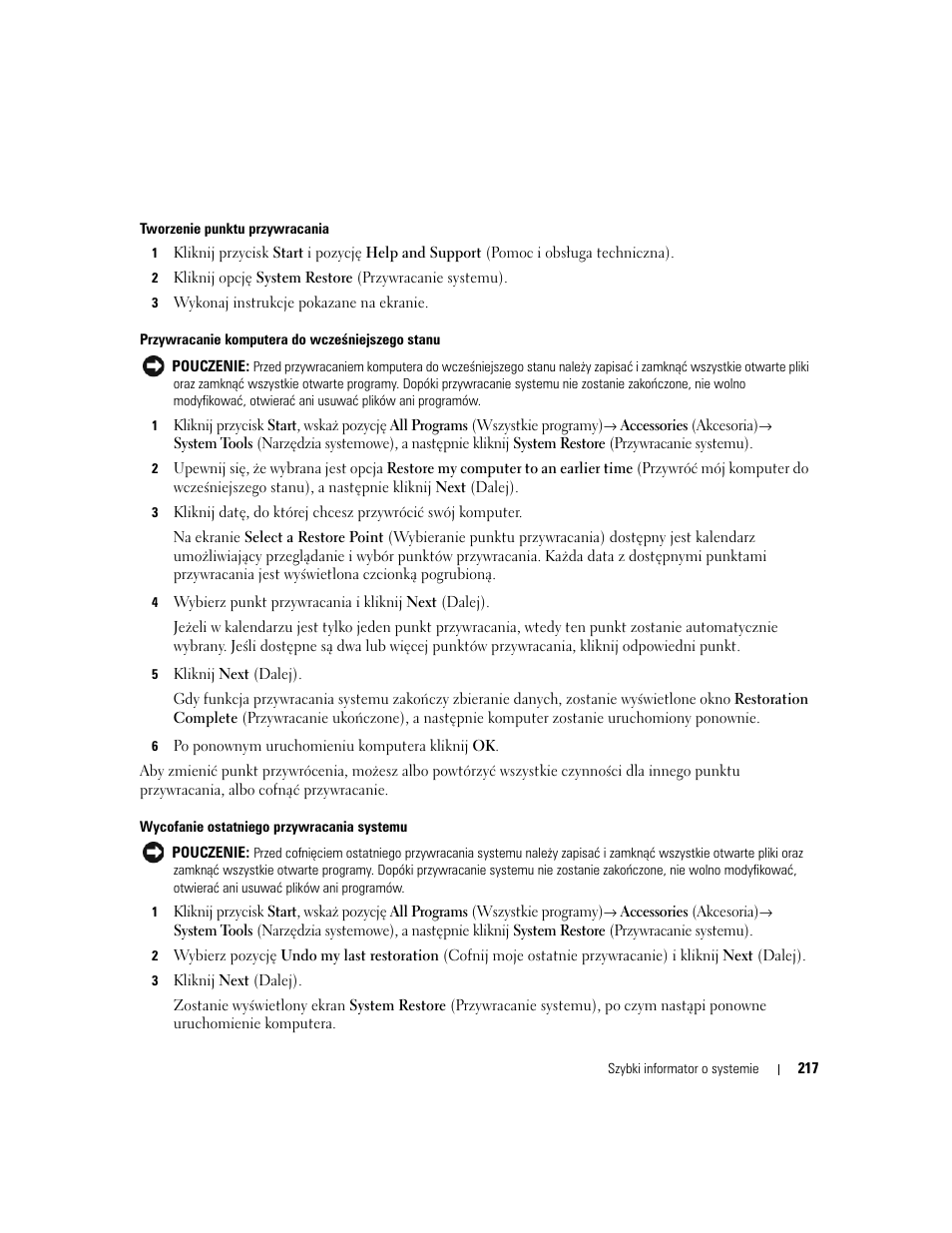 Dell OptiPlex 745c (Early 2007) User Manual | Page 217 / 262