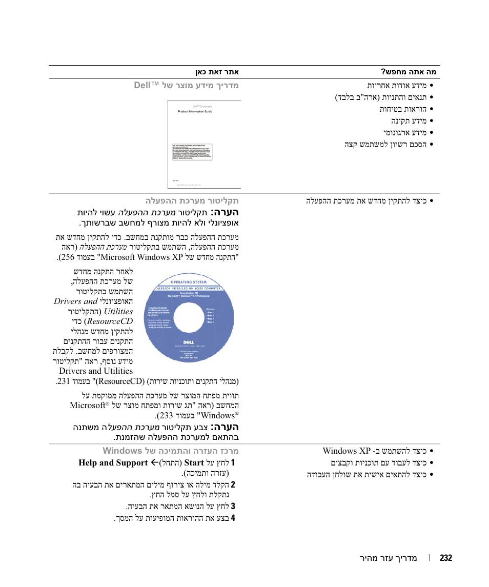 הרעה | Dell OptiPlex 745c (Early 2007) User Manual | Page 257 / 262