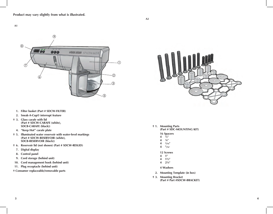 Black & Decker SDC740 User Manual | Page 3 / 19