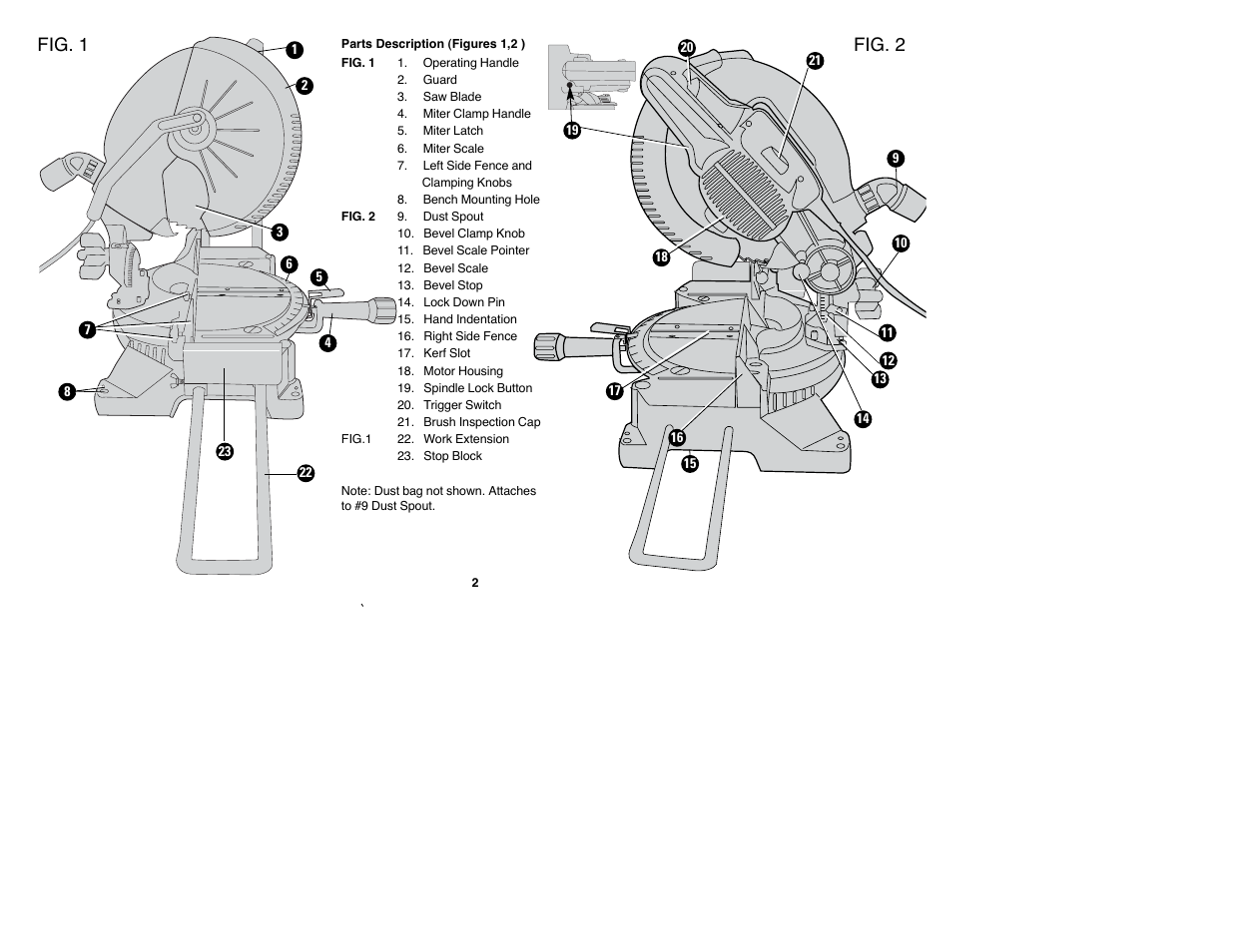 Fig. 1 fig. 2 | Black & Decker Fire Storm FS1500CMS User Manual | Page 2 / 47