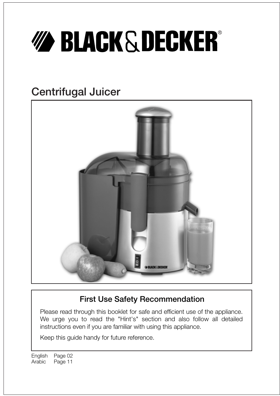 Black & Decker PRJE600 User Manual | 12 pages