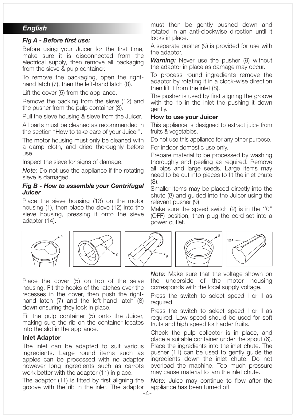 Black & Decker PRJE600 User Manual | Page 4 / 12
