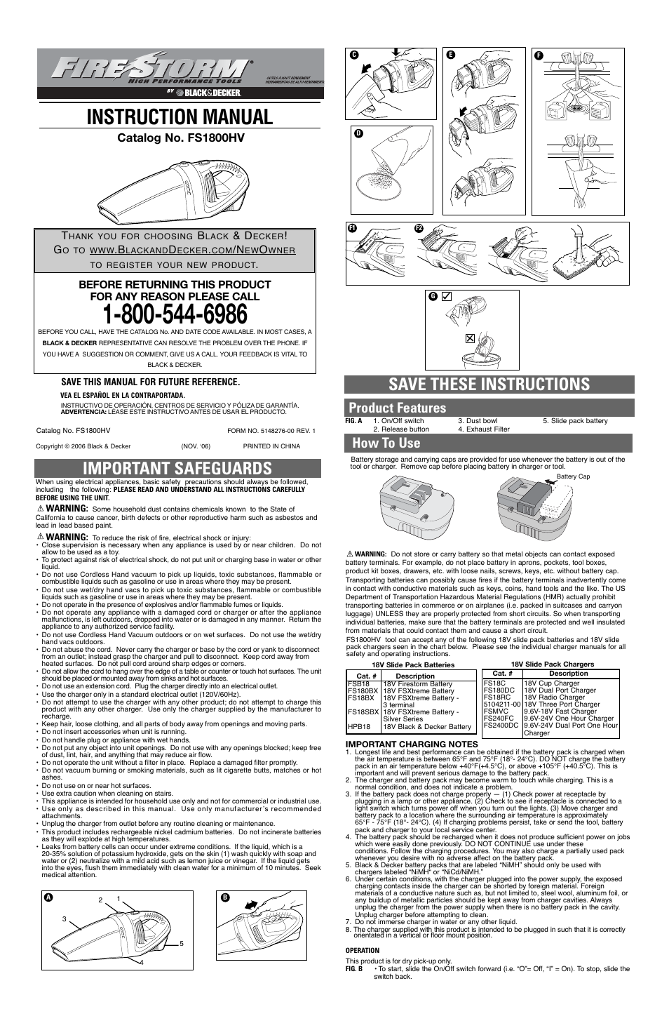 Black & Decker Fire Storm 5148276-00 User Manual | 5 pages