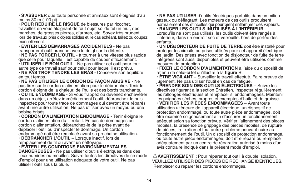 Black & Decker GH710 User Manual | Page 14 / 37