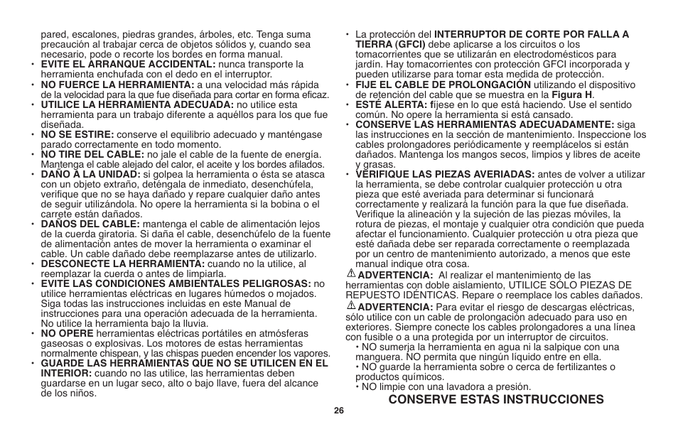 Black & Decker GH710 User Manual | Page 26 / 37