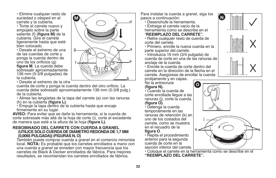 Black & Decker GH710 User Manual | Page 32 / 37