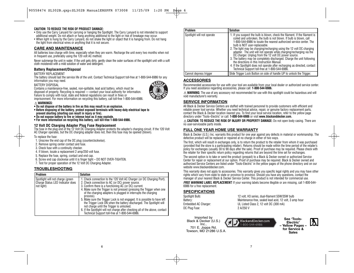 Black & Decker Power Series 90558474 User Manual | Page 4 / 12