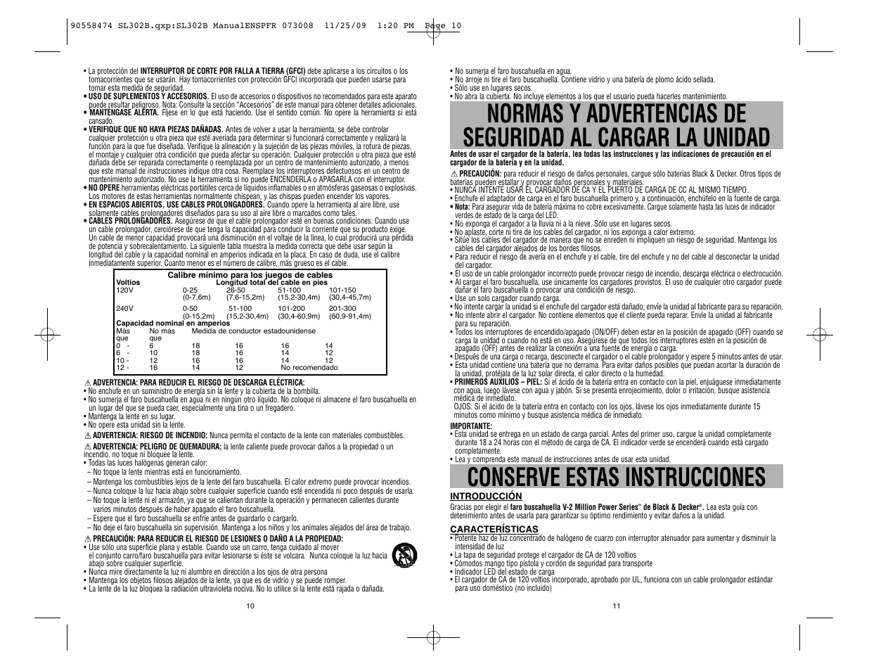Conserve estas instrucciones | Black & Decker Power Series 90558474 User Manual | Page 6 / 12