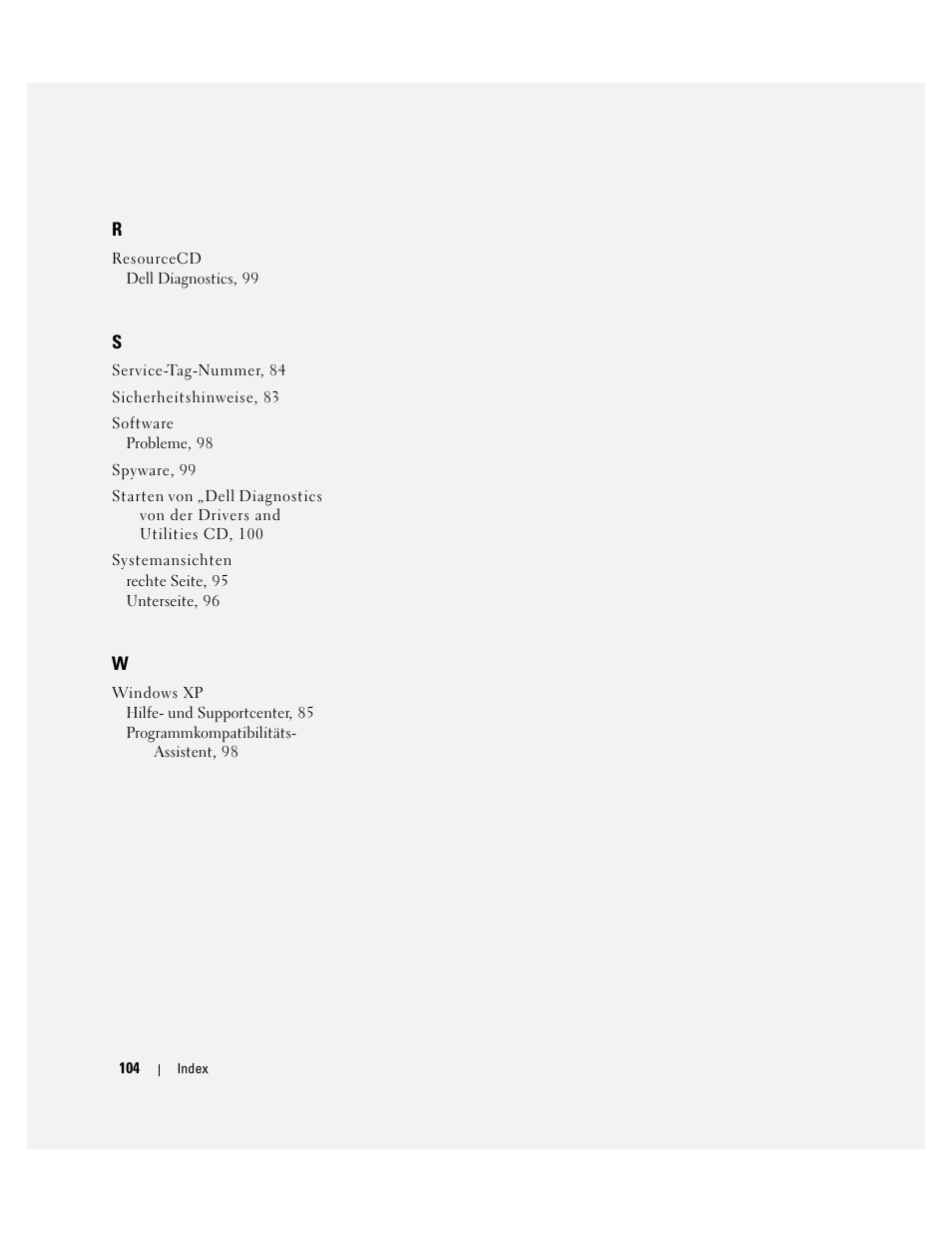 Dell Latitude D510 User Manual | Page 104 / 156