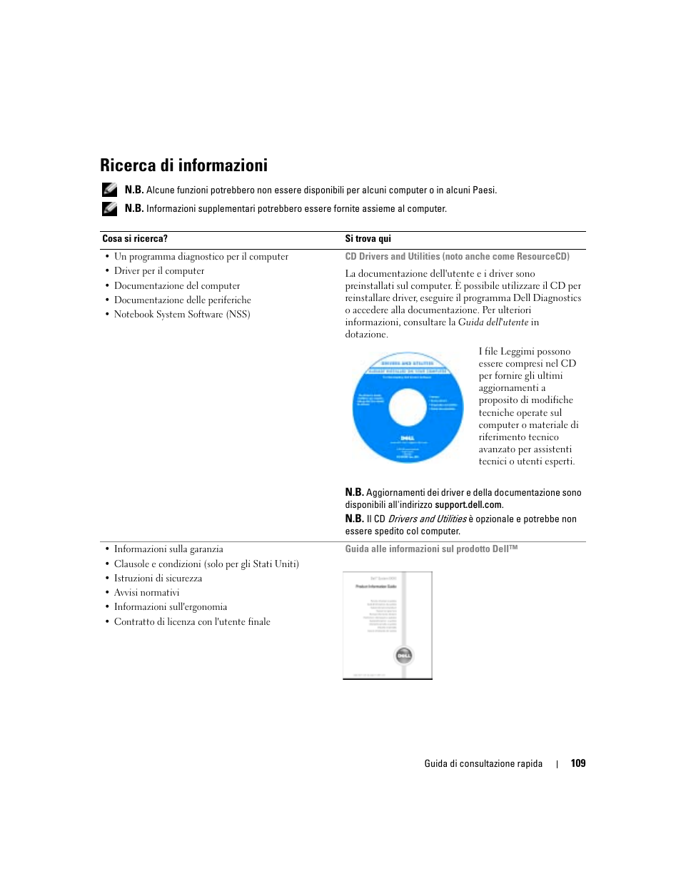 Ricerca di informazioni | Dell Latitude D510 User Manual | Page 109 / 156