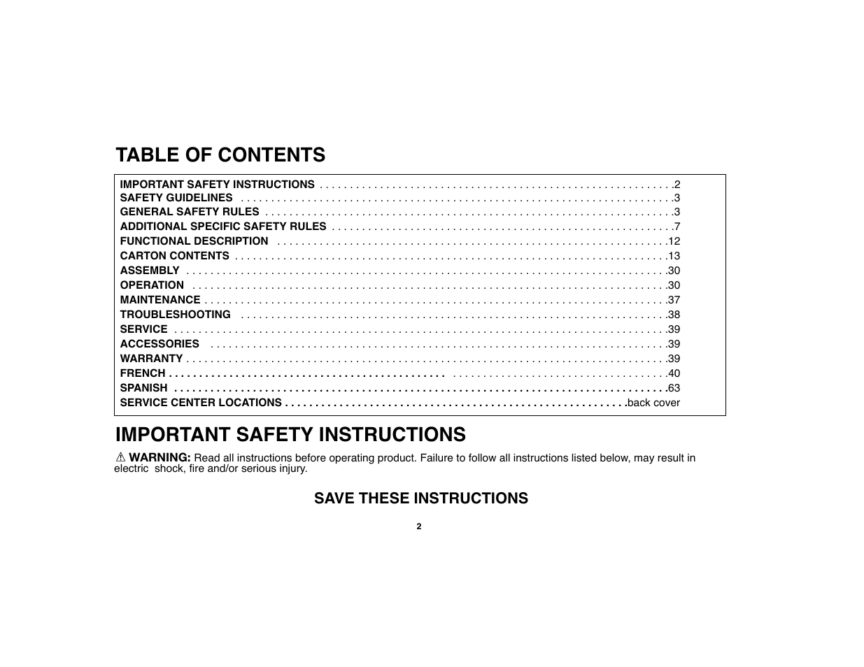 Black & Decker 90528012 User Manual | Page 2 / 88
