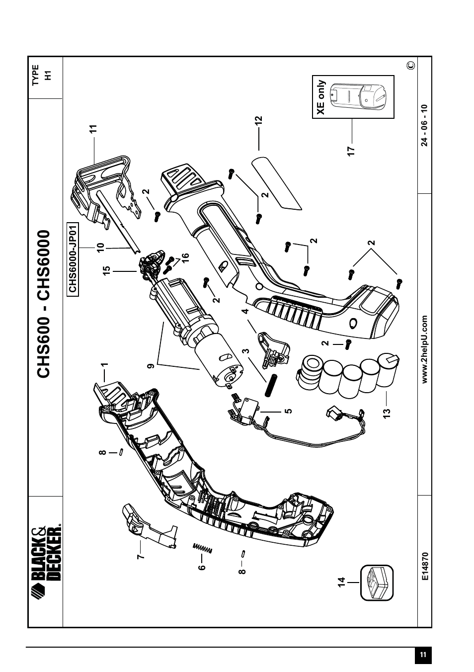 Black & Decker CHS6000-JP01 User Manual | Page 11 / 12