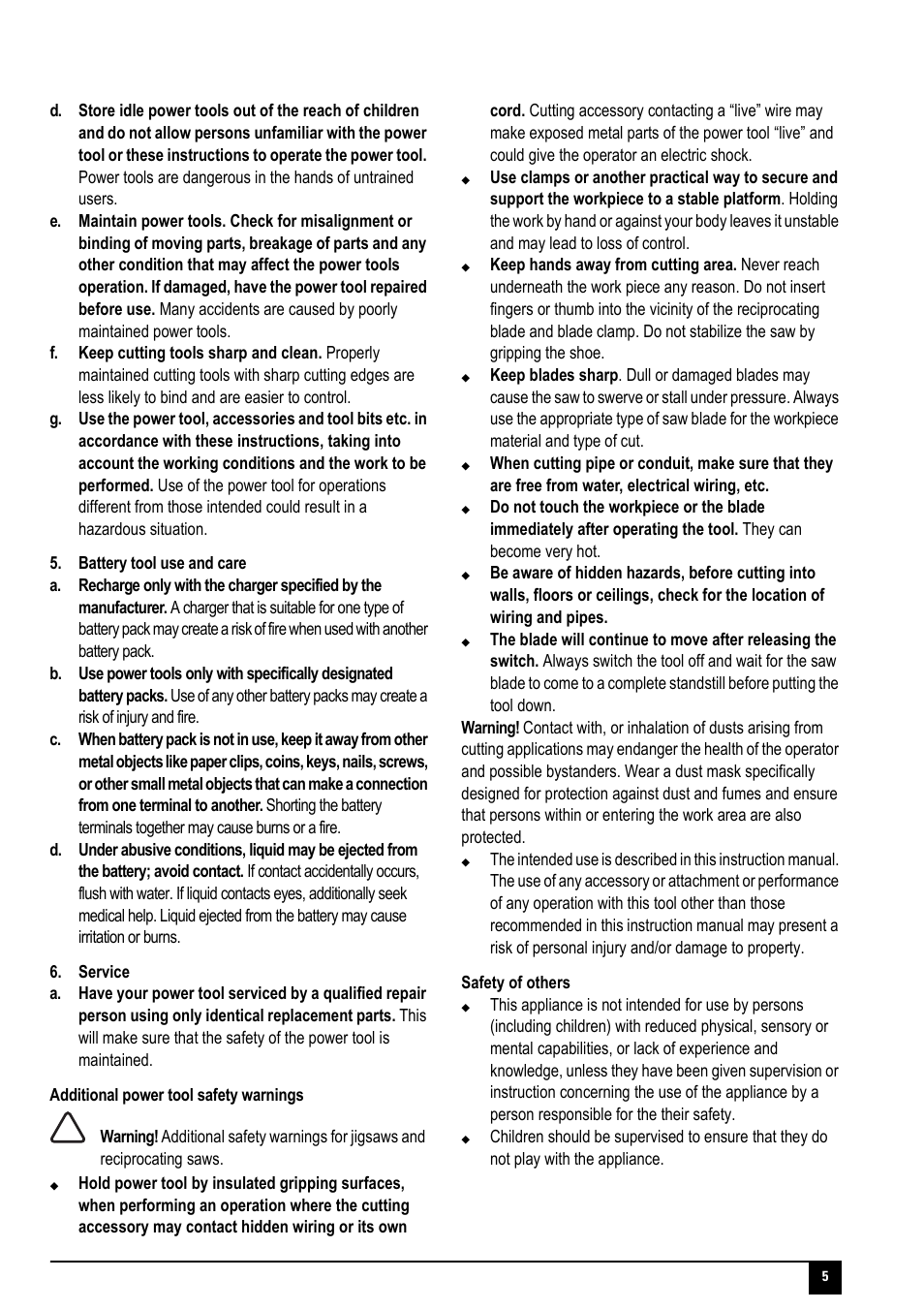 Black & Decker CHS6000-JP01 User Manual | Page 5 / 12