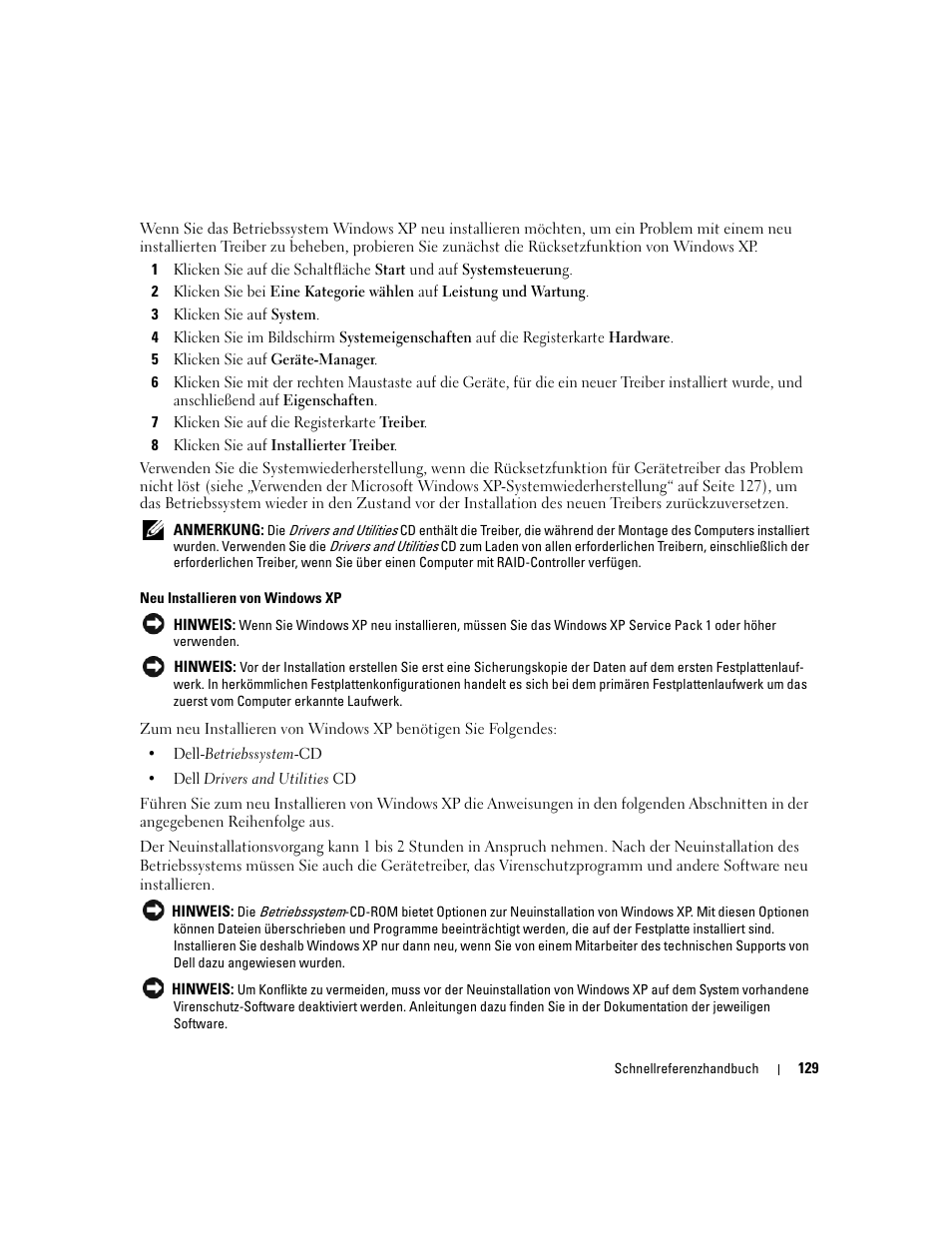 Dell OptiPlex 320 User Manual | Page 129 / 266