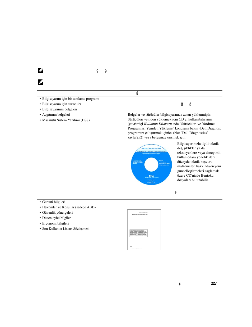 Bilgi bulma | Dell OptiPlex 320 User Manual | Page 227 / 266