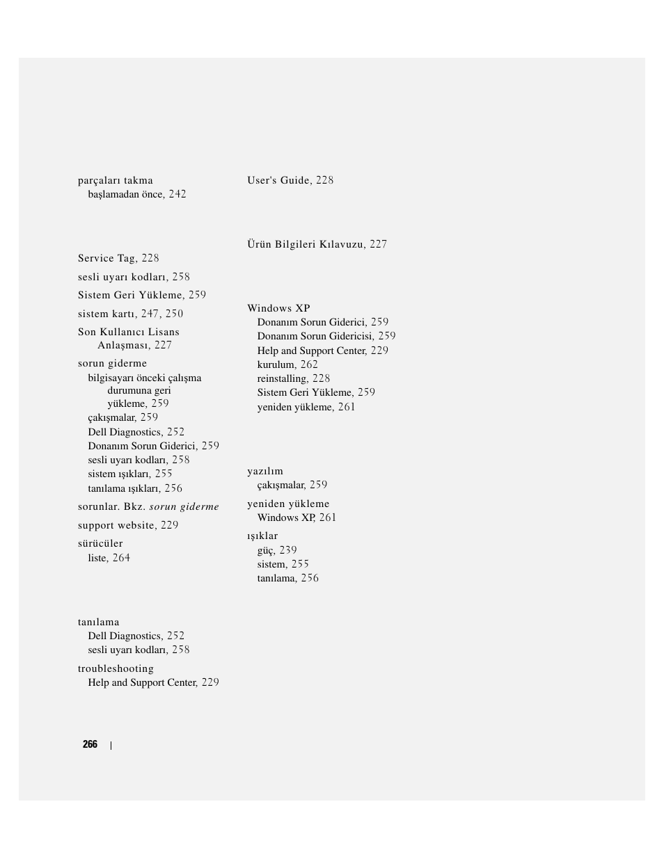 Dell OptiPlex 320 User Manual | Page 266 / 266
