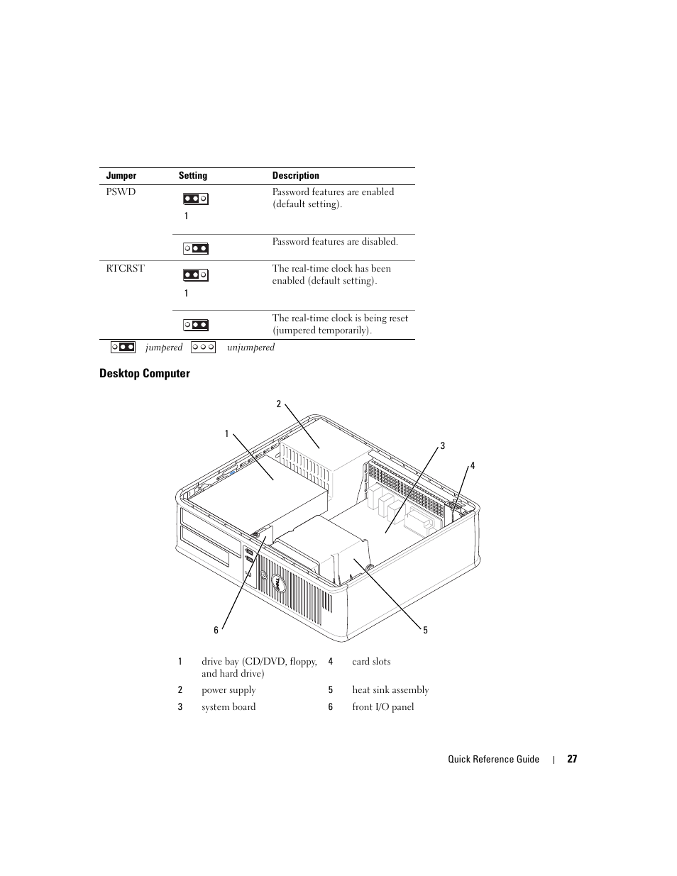 Desktop computer | Dell OptiPlex 320 User Manual | Page 27 / 266