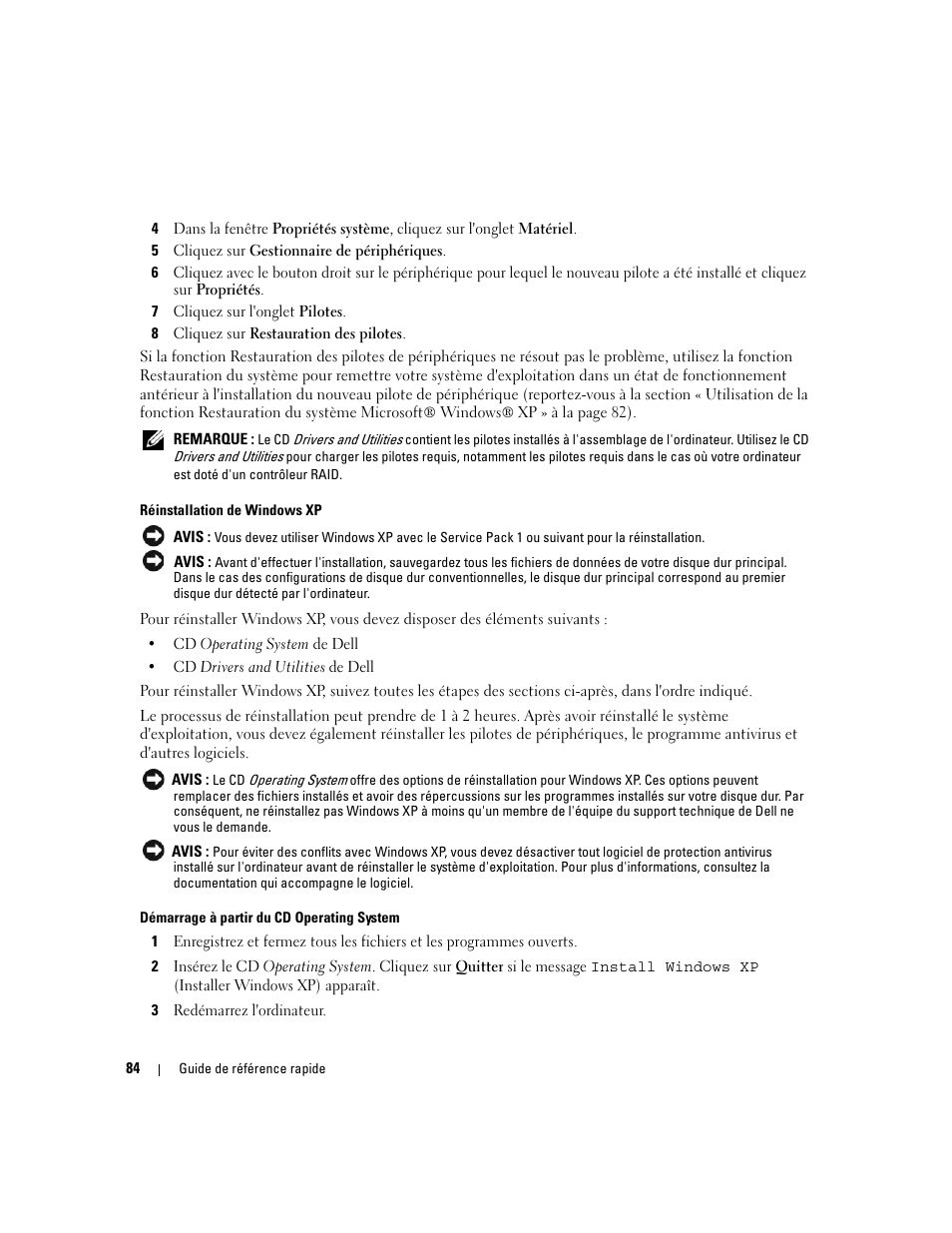 Dell OptiPlex 320 User Manual | Page 84 / 266
