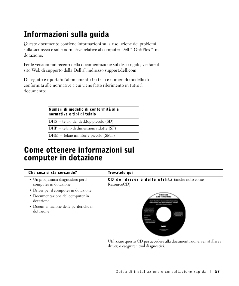 Informazioni sulla guida | Dell OptiPlex GX270 User Manual | Page 58 / 106