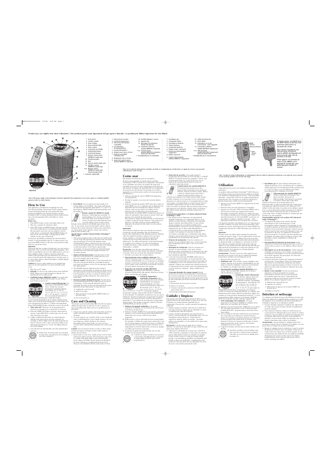 Black & Decker BDHF551 User Manual | 2 pages