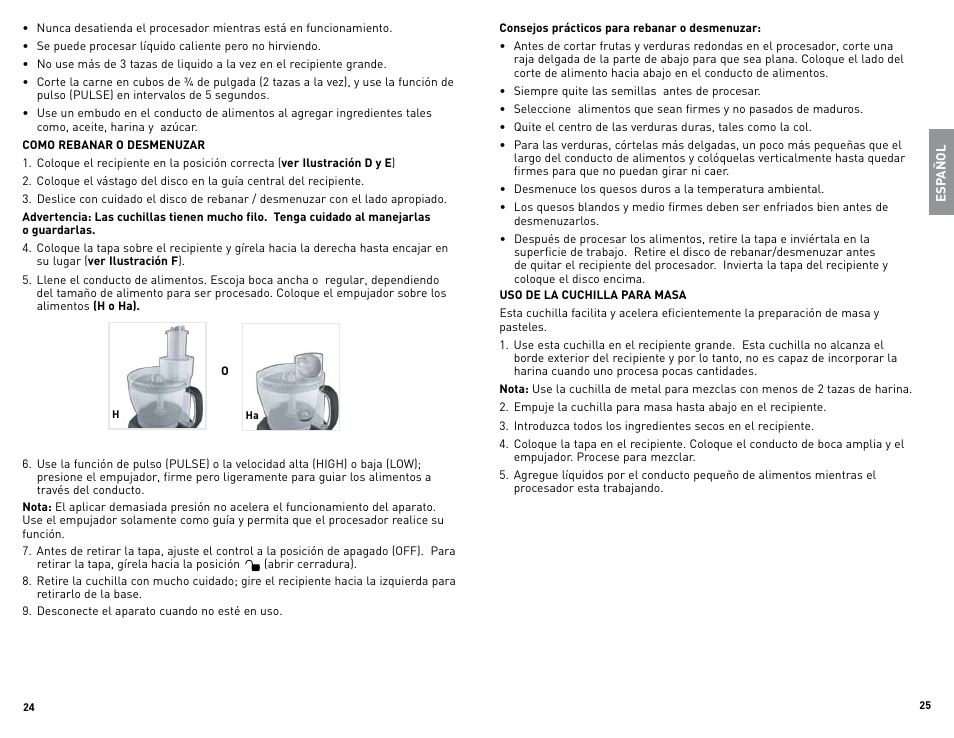 Black & Decker FP2500 User Manual | Page 13 / 21