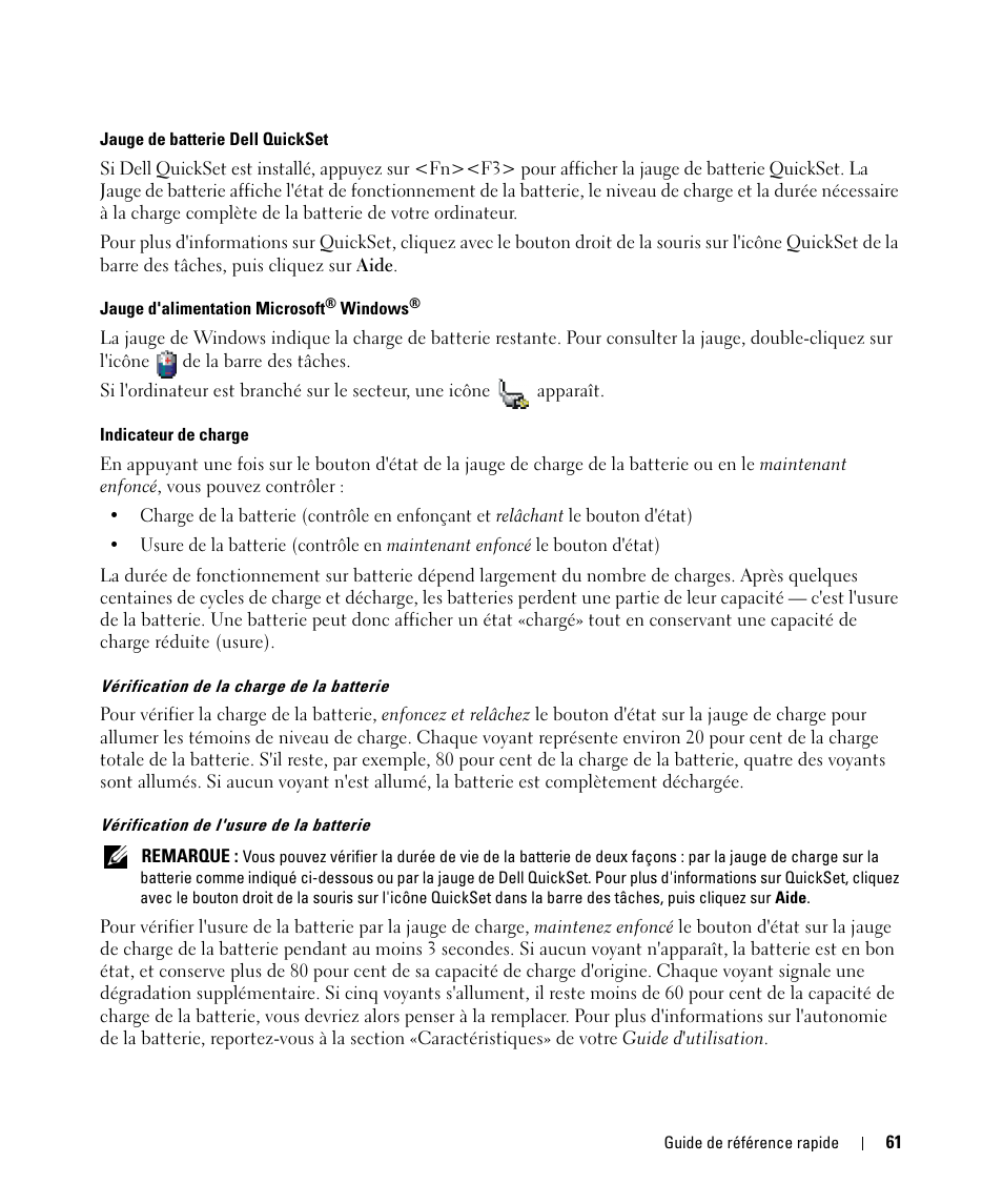 Dell Latitude D631 (Early 2009) User Manual | Page 61 / 166