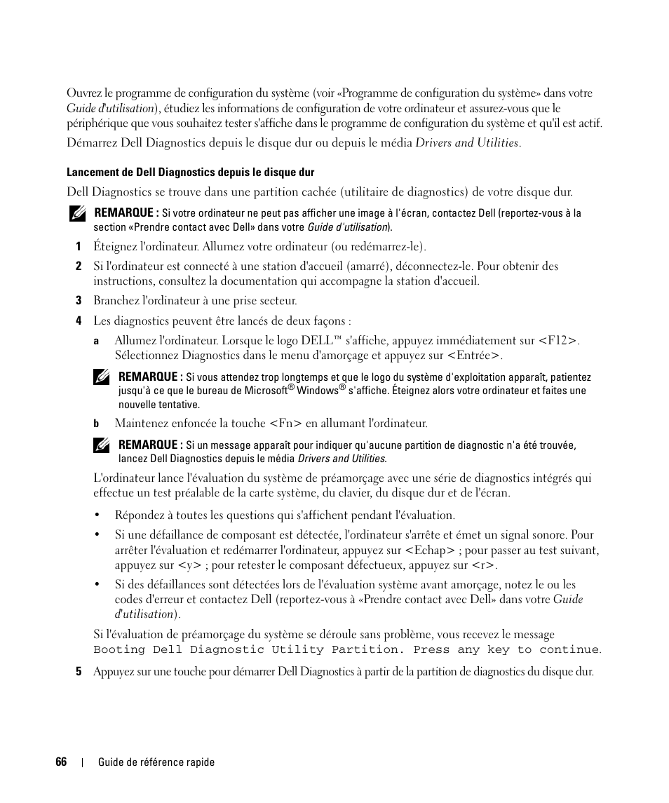 Dell Latitude D631 (Early 2009) User Manual | Page 66 / 166