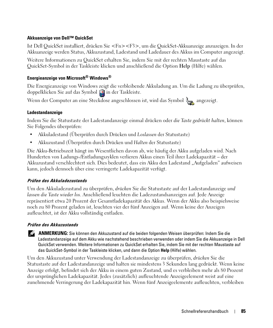 Dell Latitude D631 (Early 2009) User Manual | Page 85 / 166