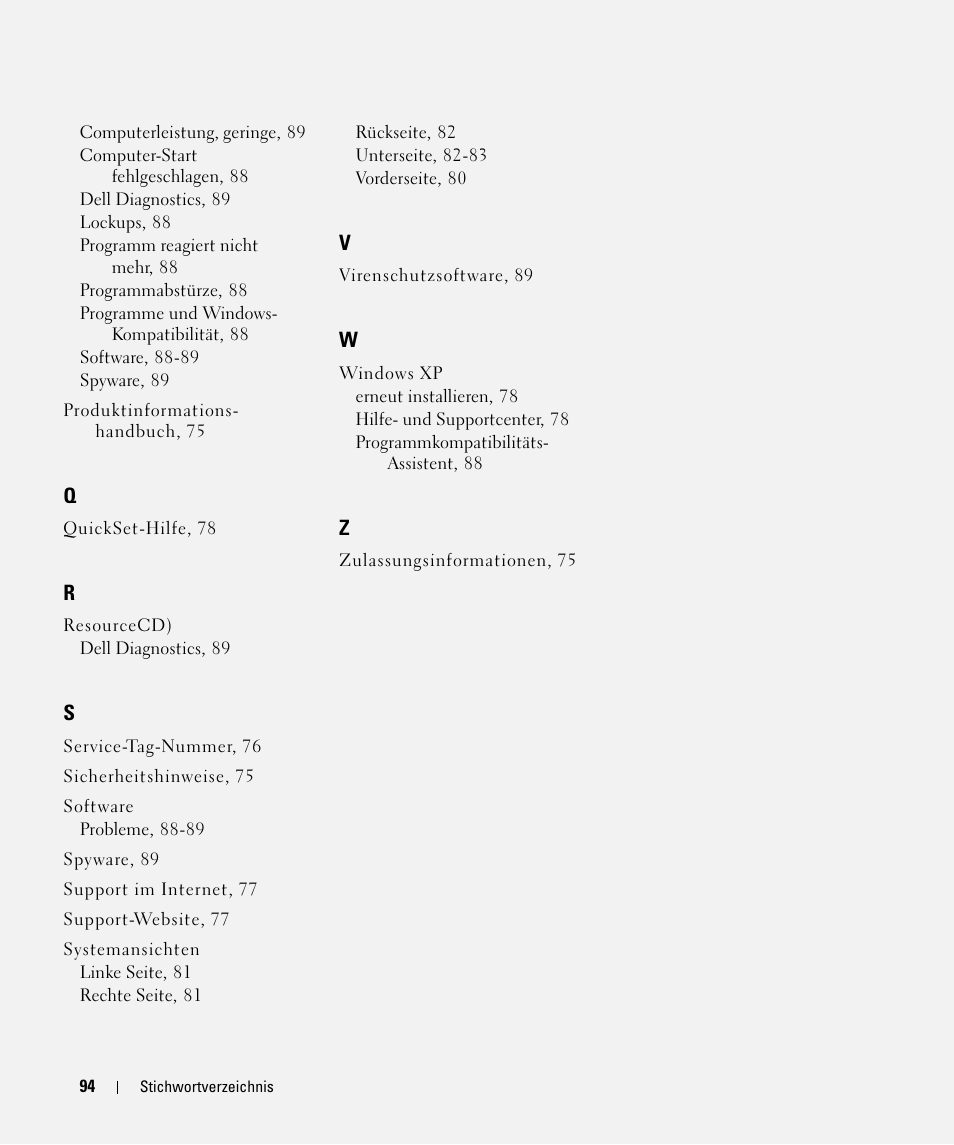 Dell Latitude D631 (Early 2009) User Manual | Page 94 / 166