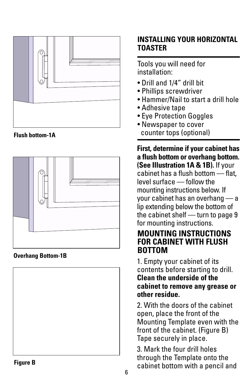 Installation & mounting | Black & Decker T1000 User Manual | Page 6 / 24