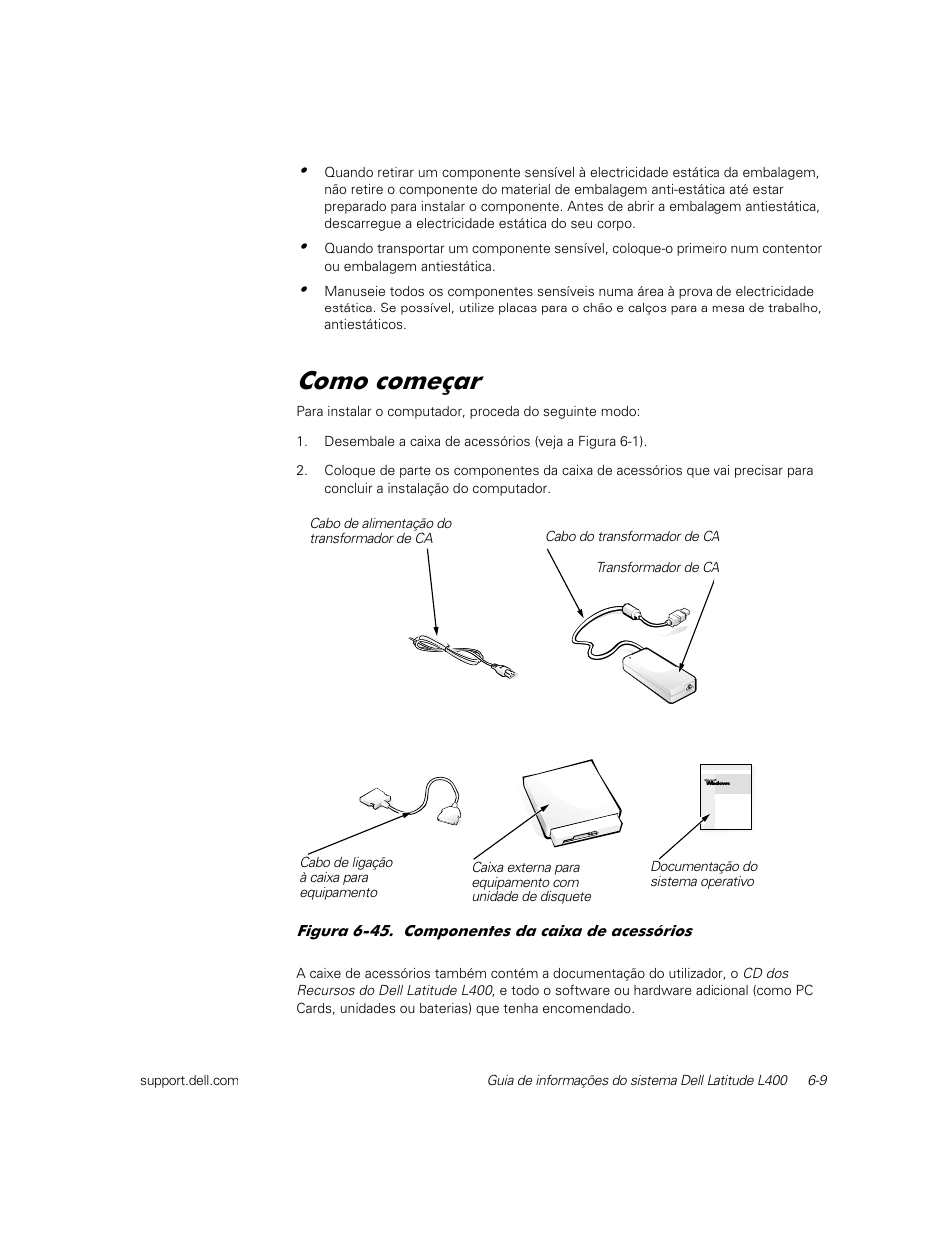 Como começar, Rpr frphodu | Dell Latitude L400 User Manual | Page 103 / 126