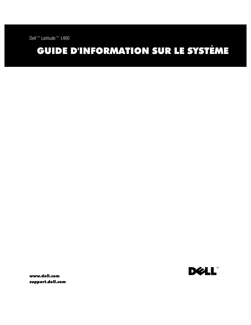 Dell Latitude L400 User Manual | Page 47 / 126