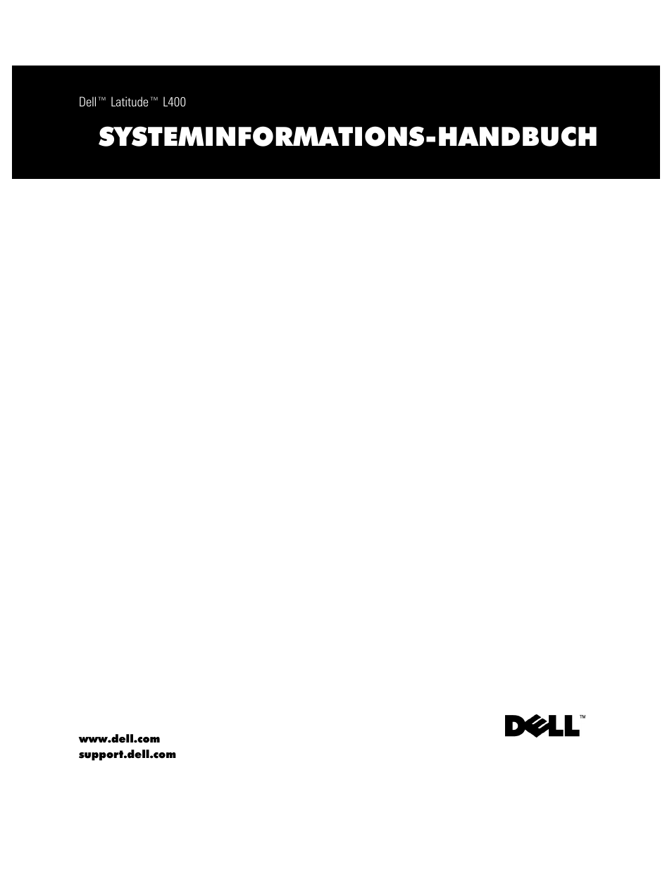 Dell Latitude L400 User Manual | Page 63 / 126
