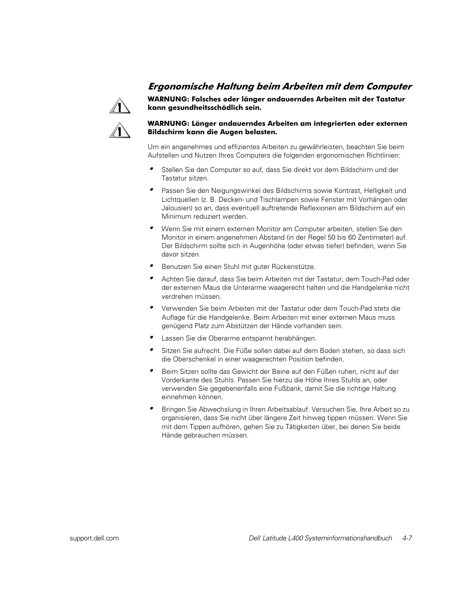 Dell Latitude L400 User Manual | Page 69 / 126