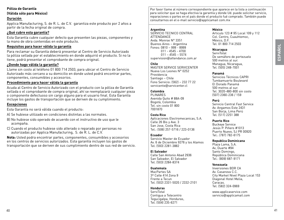 Black & Decker CTO800 User Manual | Page 21 / 23