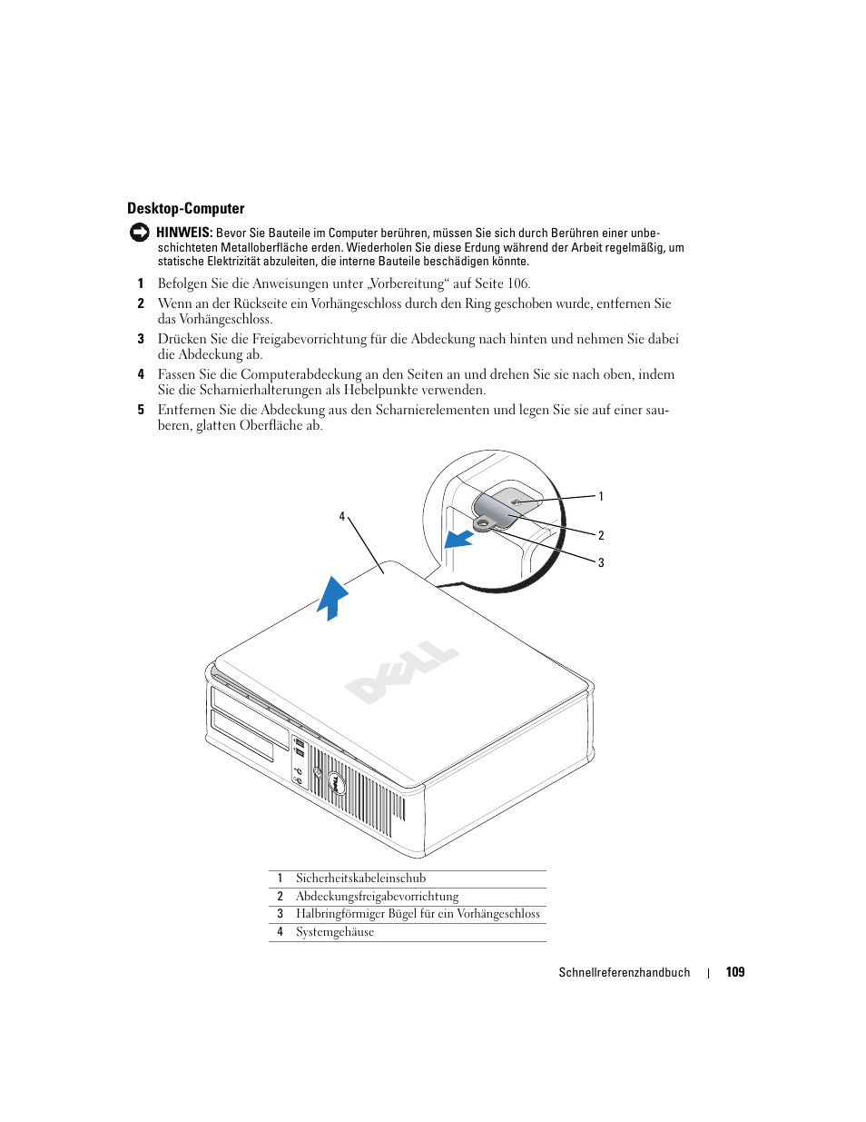 Desktop-computer | Dell OptiPlex GX520 User Manual | Page 109 / 266