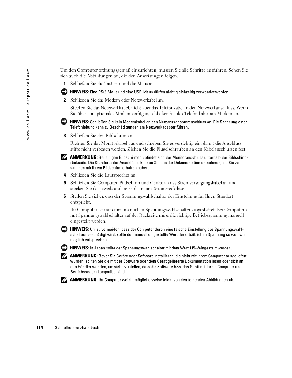 Dell OptiPlex GX520 User Manual | Page 114 / 266