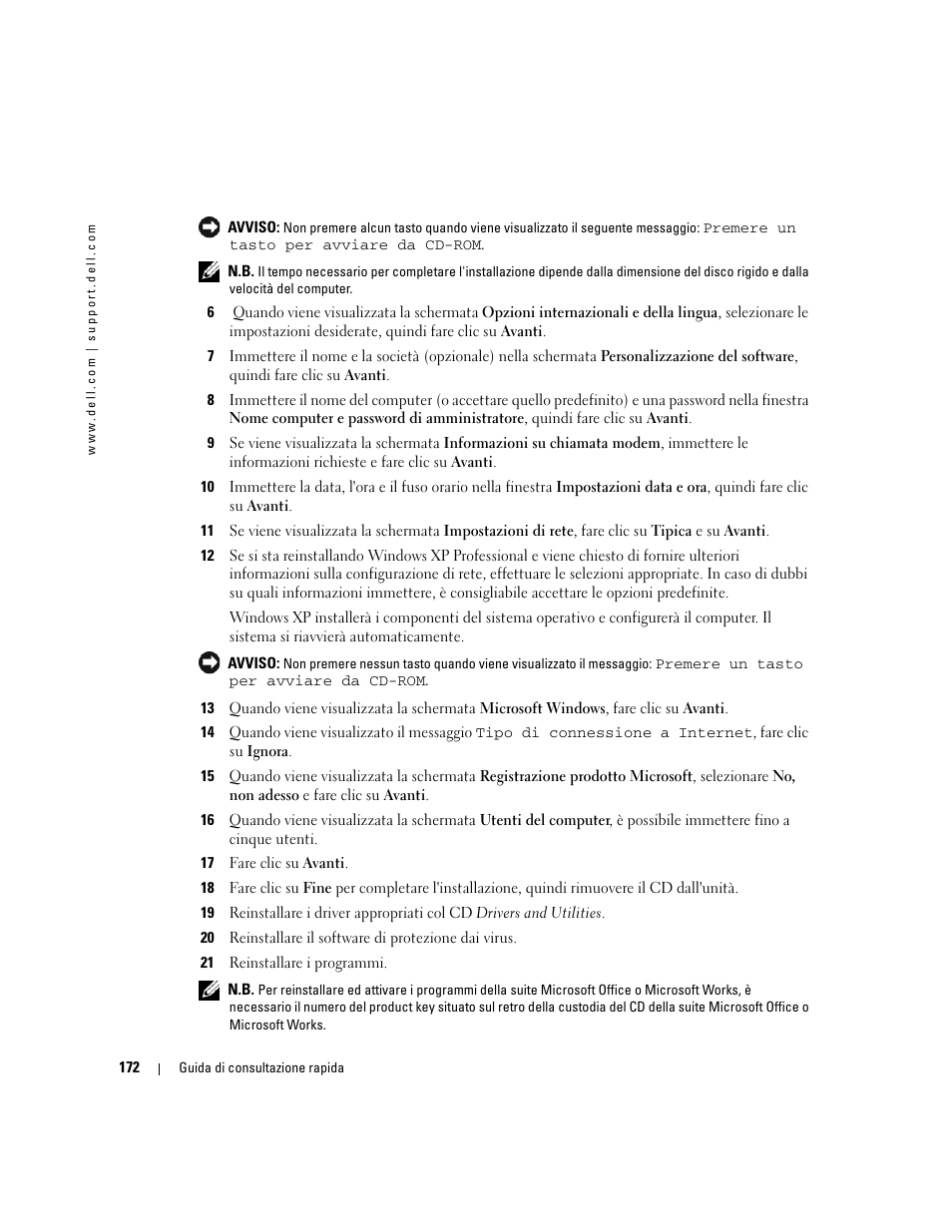 Dell OptiPlex GX520 User Manual | Page 172 / 266