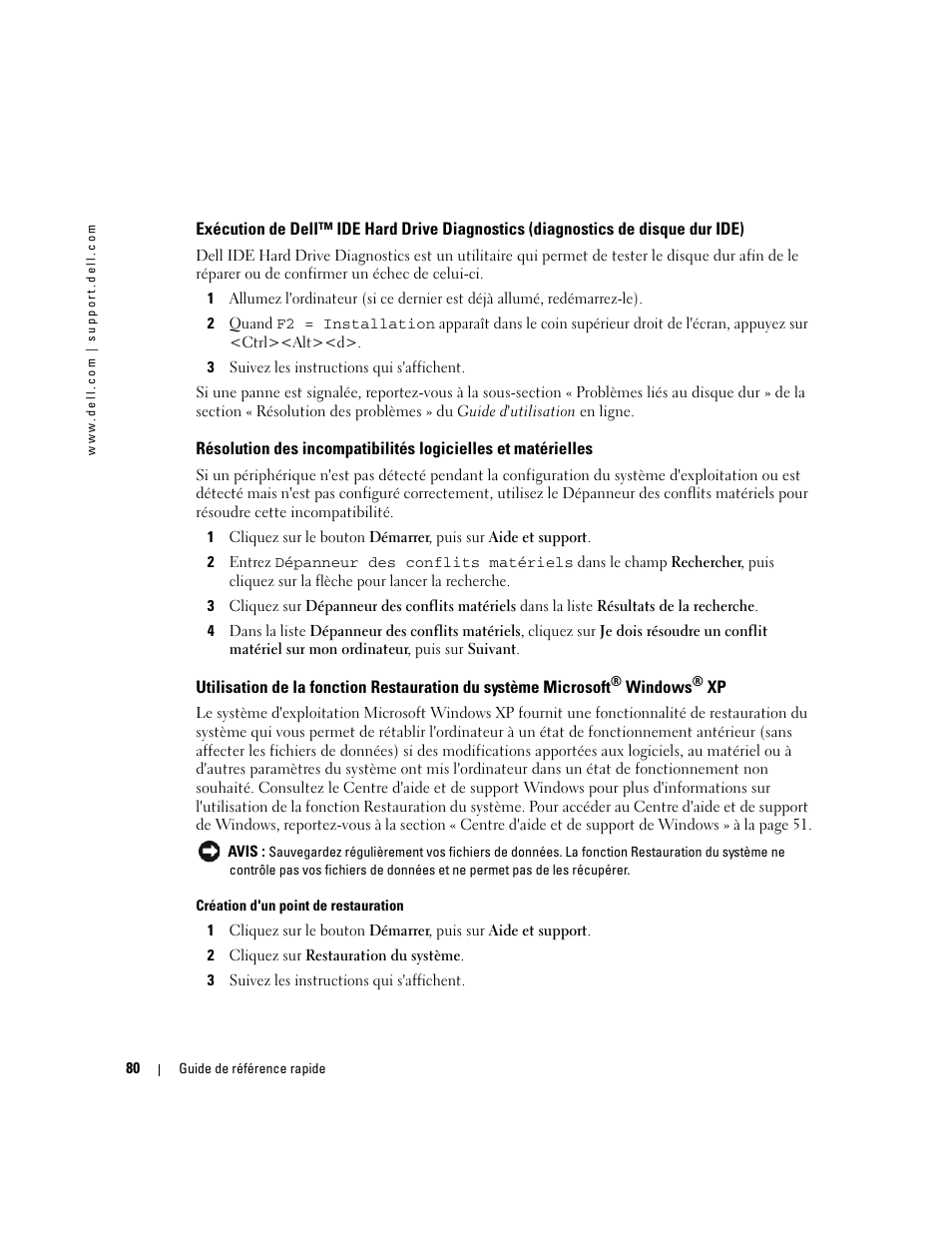 Dell OptiPlex GX520 User Manual | Page 80 / 266