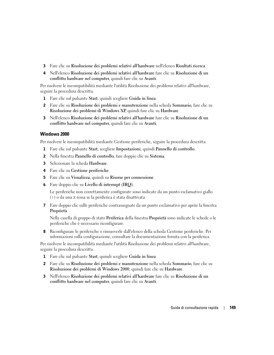 Windows 2000 | Dell Precision 670 User Manual | Page 149 / 210