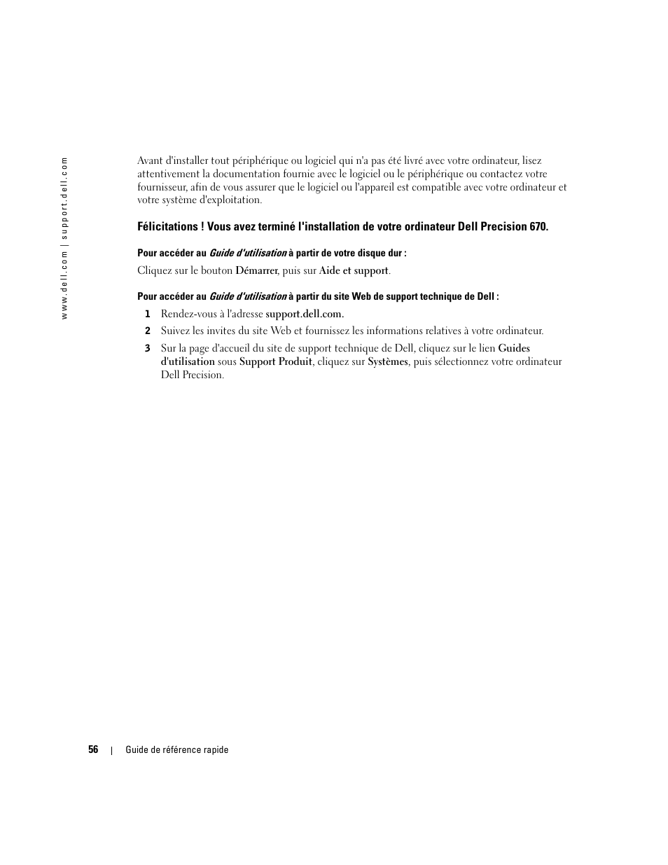 Dell Precision 670 User Manual | Page 56 / 210